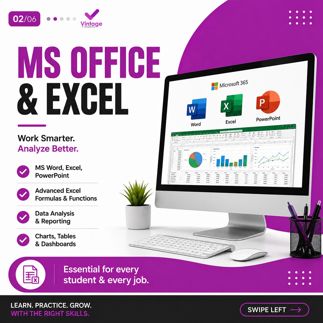 MS Office & Excel - Work Smarter. Analyze Better