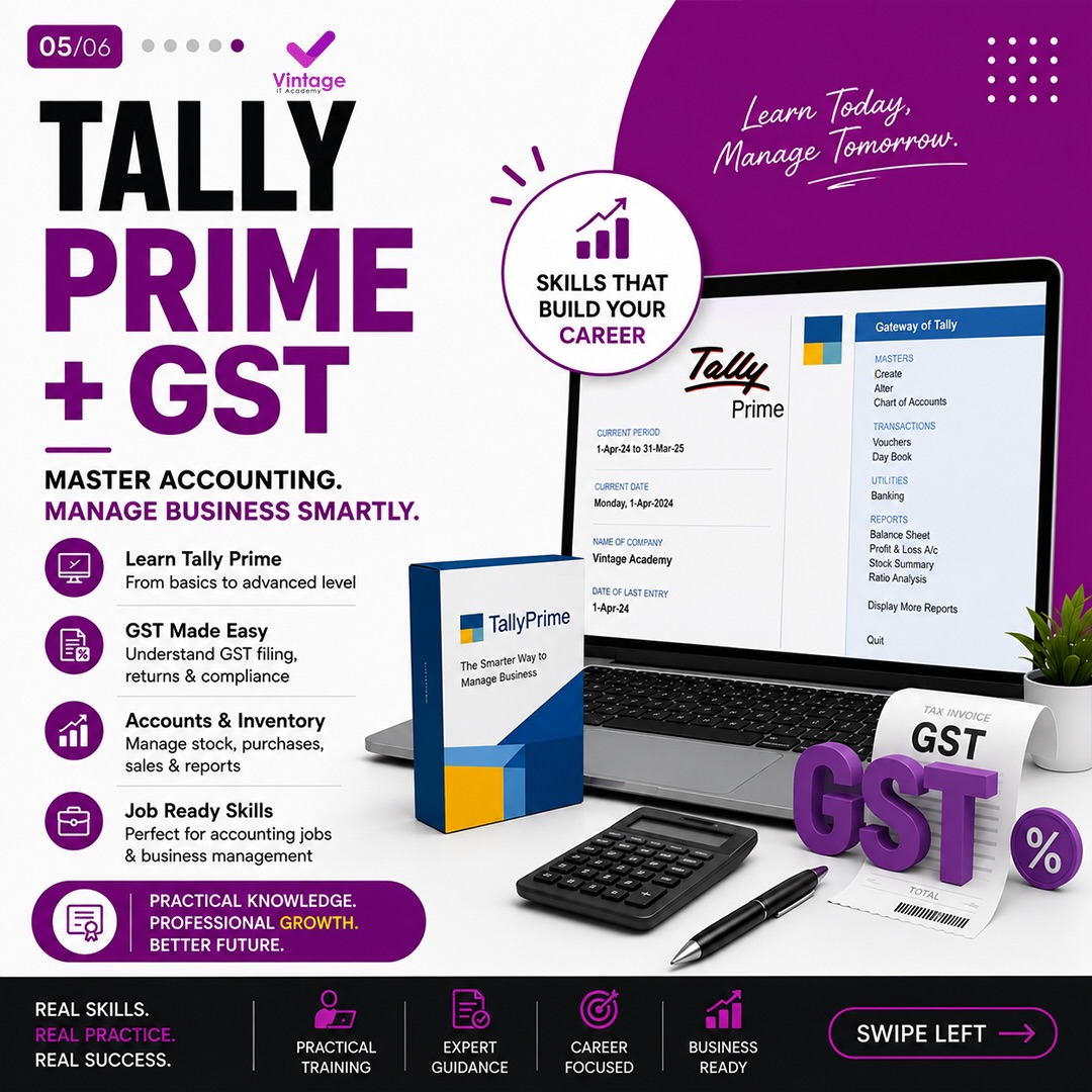 Tally Prime + GST - Master Accounting. Manage Business Smartly